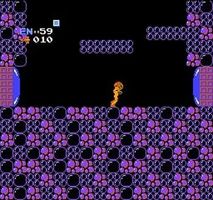 une photo d'Ã©cran de Metroid sur Nintendo Nes